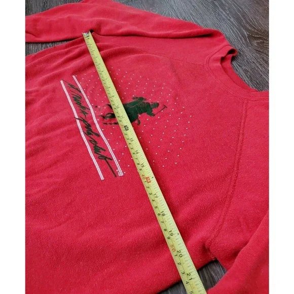 Vintage 1982 St. Nick's Polo Club Crewneck Parody Ugly Christmas Sweatshirt Sz S - Picture 7 of 12